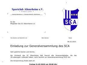 Generalversammlung 2025