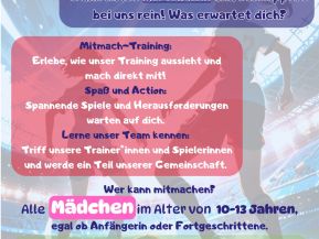 Mit-Mach-Training für Mädchen
