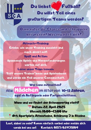 Mit-Mach-Training für Mädchen