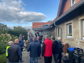 Ziel der Tour: Besuch bei Jürgen Wortmann