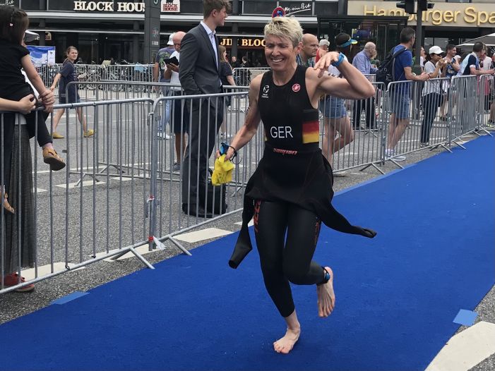 Ingrid König bei der WM in Hamburg