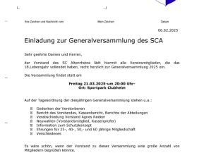 Generalversammlung 2025